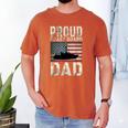 Proud Coast Guard Dad USCG American Flag T-Shirt Men's Comfort Colors T-Shirt Yam