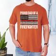 Proud Dad Of a Firefighter Fireman Parent Men's Comfort Colors T-Shirt Yam