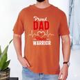 Proud Dad Of a Heart Warrior CHD Awareness Shirt Gift Men's Comfort Colors T-Shirt Yam