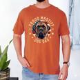 Proud Mastiff Dad American Flag Patriotic Mastiff Dad Men's Comfort Colors T-Shirt Yam