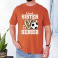 Proud Sister Of A 2026 Senior Soccer Graduation Leopard Men's Comfort Colors T-Shirt Yam