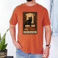 The Reader Cat Book Reading Halloween Tarot Card Men's Comfort Colors T-Shirt Yam