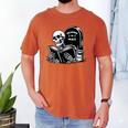 READING IN PEACE RIP Introvert Skeleton Read Book Meme Men's Comfort Colors T-Shirt Yam READING IN PEACE RIP Introvert Skeleton Read Book Meme Men's Comfort Colors T-Shirt Yam