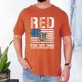 RED Friday For My Dad Military Veteran Deployed Men's Comfort Colors T-Shirt Yam