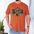 Retro Camo Dad Hunting Camouflage Deer Matching Men's Comfort Colors T-Shirt Yam
