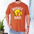 Retro Daddy Bucket Dad Softball Girl Men's Comfort Colors T-Shirt Yam Retro Daddy Bucket Dad Softball Girl Men's Comfort Colors T-Shirt Yam