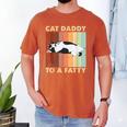 Retro Fat Chonk Dad Tee Cat Daddy To A Fatty Men's Comfort Colors T-Shirt Yam Retro Fat Chonk Dad Tee Cat Daddy To A Fatty Men's Comfort Colors T-Shirt Yam