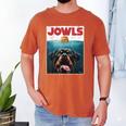 Rottie Rottweiler Jowls Burger Giant Tank Dog Mom Dad Men's Comfort Colors T-Shirt Yam