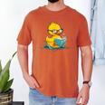 Rubber Duck Reading Book Reader Books Rubber Duckie Men's Comfort Colors T-Shirt Yam