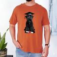 Russian Terrier Dog Graduation Cap Graduate Owner Grad Men's Comfort Colors T-Shirt Yam