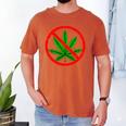 Say No Cannabis Anti-Marijuana Retro Weed Parent Dad Mom Men's Comfort Colors T-Shirt Yam