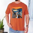 The Scream Cat Parody For Kitty Cat Lover Cat Mom Cat Dad Men's Comfort Colors T-Shirt Yam