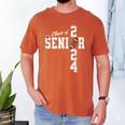 Senior Class Of 2024 Football Graduation Party Favors 2024 Men's Comfort Colors T-Shirt Yam