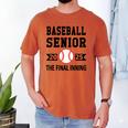 Senior Class Of 2025 Baseball Senior Night Graduation Party Men's Comfort Colors T-Shirt Yam
