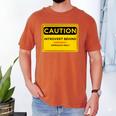 A Simple Yellow Warning Sign For Introvert Men's Comfort Colors T-Shirt Yam A Simple Yellow Warning Sign For Introvert Men's Comfort Colors T-Shirt Yam