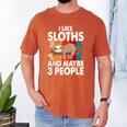 Sloth For Sloth Lover Men Women Kids Introvert Men's Comfort Colors T-Shirt Yam Sloth For Sloth Lover Men Women Kids Introvert Men's Comfort Colors T-Shirt Yam
