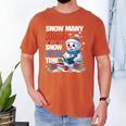 Snowman Winter Snow So Many Books Christmas Snow Little Time Men's Comfort Colors T-Shirt Yam
