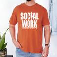 Social Work Graduate TShirt College Graduation Men's Comfort Colors T-Shirt Yam