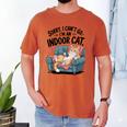 Sorry I Can’t Go I’m An Indoor Cat Couch Introvert Cat Men's Comfort Colors T-Shirt Yam Sorry I Can’t Go I’m An Indoor Cat Couch Introvert Cat Men's Comfort Colors T-Shirt Yam