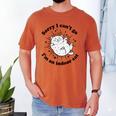 Sorry I Can't Go I'm An Indoor Cat Quote Introvert Men's Comfort Colors T-Shirt Yam