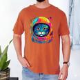 Space Cat Mom Cat Dad Men Women Kids Astronaut Space Men's Comfort Colors T-Shirt Yam