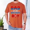 Spider Web Birthday Party Dad Of The Birthday Boy Men's Comfort Colors T-Shirt Yam
