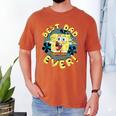 Spongebob Squarepants Father's Day Best Dad Ever Men's Comfort Colors T-Shirt Yam