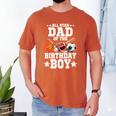 All Star Dad Of The Birthday Boy Basketball Soccer Sport Men's Comfort Colors T-Shirt Yam