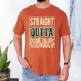 Straight Outta Cosmetology School Leopard Graduation Men's Comfort Colors T-Shirt Yam