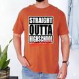 Straight Outta High School Class Of 2023 Graduation Men's Comfort Colors T-Shirt Yam