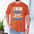 Swim Dad Swimming Dad Of A Swimmer Dad Swim Father Men's Comfort Colors T-Shirt Yam