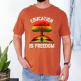 History Education Is Freedom Books Black History Men's Comfort Colors T-Shirt Yam