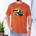 Toucan Reading Book Men's Comfort Colors T-Shirt Yam