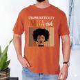 Unapologetically MHA-Ish Student Graduation Afro Men's Comfort Colors T-Shirt Yam
