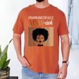 Unapologetically MSW-Ish Student Graduation Afro Men's Comfort Colors T-Shirt Yam