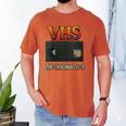 VHS Tape Nostalgia Old School Technology Humor Men's Comfort Colors T-Shirt Yam