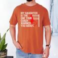 Volleyball Mom Dad Parent Shirt Daughter Player Men's Comfort Colors T-Shirt Yam
