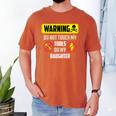 Warning Do Not Touch My Tools Or My Daughter Dad Men's Comfort Colors T-Shirt Yam Warning Do Not Touch My Tools Or My Daughter Dad Men's Comfort Colors T-Shirt Yam