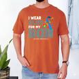 I Wear Blue For My Son Autism Awareness Mom Dad Parents Men's Comfort Colors T-Shirt Yam I Wear Blue For My Son Autism Awareness Mom Dad Parents Men's Comfort Colors T-Shirt Yam