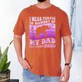 I Wear Purple In Memory Of My Dad Alzheimer's Awareness Day Men's Comfort Colors T-Shirt Yam