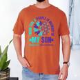 I Wear Teal Purple In Memory Of My Son Suicide Awareness Men's Comfort Colors T-Shirt Yam I Wear Teal Purple In Memory Of My Son Suicide Awareness Men's Comfort Colors T-Shirt Yam