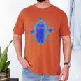 Yk2 Grunge Earthy Blue Cat With Stars Tomboy 90s Nostalgia Men's Comfort Colors T-Shirt Yam
