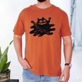 Yk2 Grunge Scary Cat With Tail Tomboy 90s Nostalgia Indie Premium Tri-Blend Men's Comfort Colors T-Shirt Yam