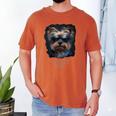 Yorkie Dad Cute Cool Dog In Sunglasses C Men's Comfort Colors T-Shirt Yam Yorkie Dad Cute Cool Dog In Sunglasses C Men's Comfort Colors T-Shirt Yam