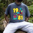 1981 Retro Raised In The 80s Old School Nostalgia Vibes Men's Comfort Colors T-Shirt Denim 1981 Retro Raised In The 80s Old School Nostalgia Vibes Men's Comfort Colors T-Shirt Denim