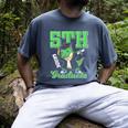5th Grade Graduate Dinosaur Dab Graduation School Men's Comfort Colors T-Shirt Denim