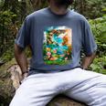 Aqua In The Skies Frutiger Aero Men's Comfort Colors T-Shirt Denim Aqua In The Skies Frutiger Aero Men's Comfort Colors T-Shirt Denim