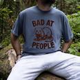 Bad At People Ferret Introvert Saying Slogan Men's Comfort Colors T-Shirt Denim Bad At People Ferret Introvert Saying Slogan Men's Comfort Colors T-Shirt Denim