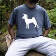 Basenji Graduation Dog Graduate Men's Comfort Colors T-Shirt Denim