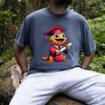 Bearded Dragon Graduation Kindergarten Elementary Girl Boy Men's Comfort Colors T-Shirt Denim